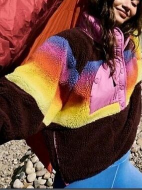 ✨rare✨ Movement by Free People Hit the Slopes in Espresso Rainbow Combo